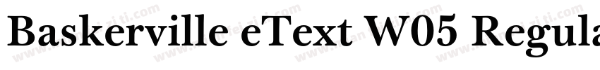 Baskerville eText W05 Regular字体转换